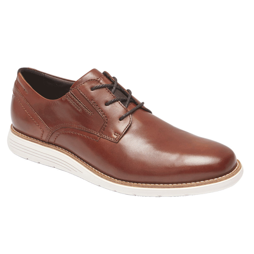 Zapatos De Vestir Rockport Hombre Mexico - Total Motion Sport Plain Toe Marrom - KZTCE7085